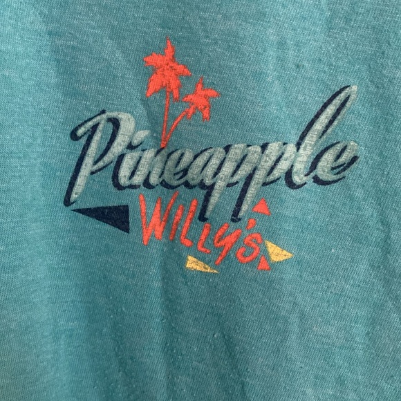 Turquoise Pineapple Willy’s T-Shirt - Picture 2 of 5